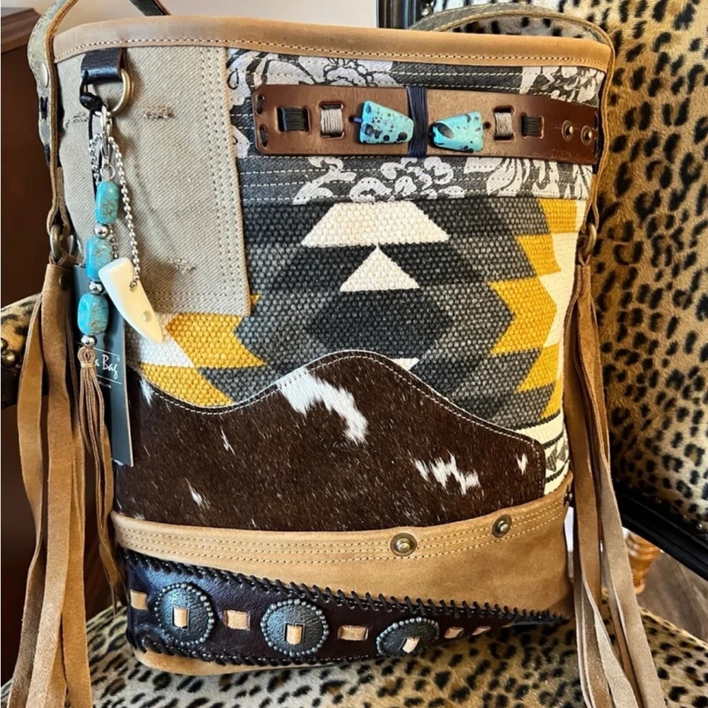New Myra Crossbody Canceled-Carry Fringe Western Boho Cowgirl Bag